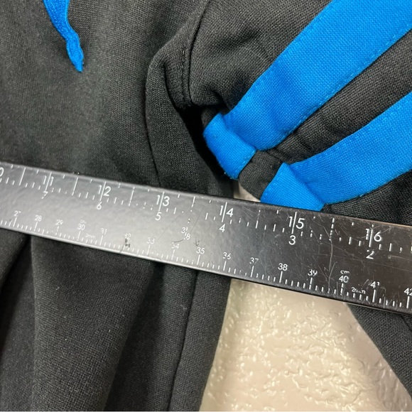 Puma boy long sleeve full zip athletic blue black hoodie‎ sweatshirt size 5 - Picture 7 of 10